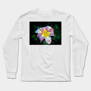 Lavender And Yellow Lily Long Sleeve T-Shirt